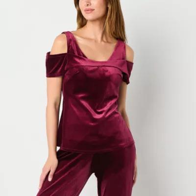 Bold Elements Womens Keyhole Neck Long Sleeve Blouse Product Image