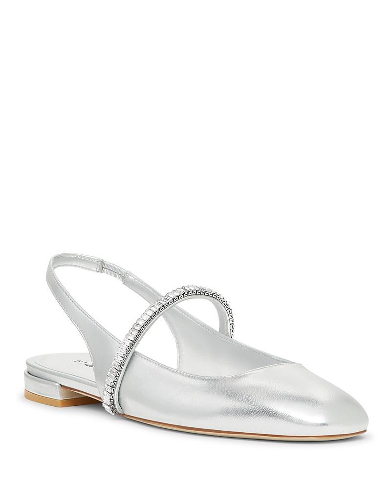 Womens Stefanie Leather Slingback Flats Product Image