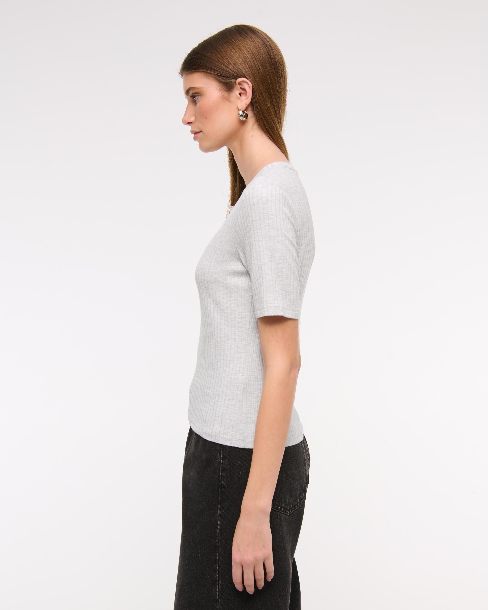 Half-Sleeve Henley Top Product Image