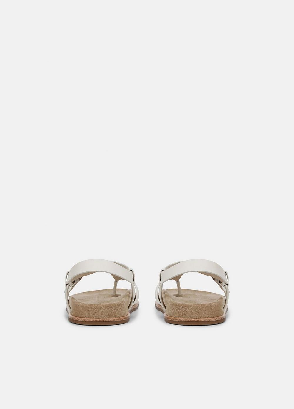 Womens Franca Leather Sandal, Milk, Size 9 Vince Product Image