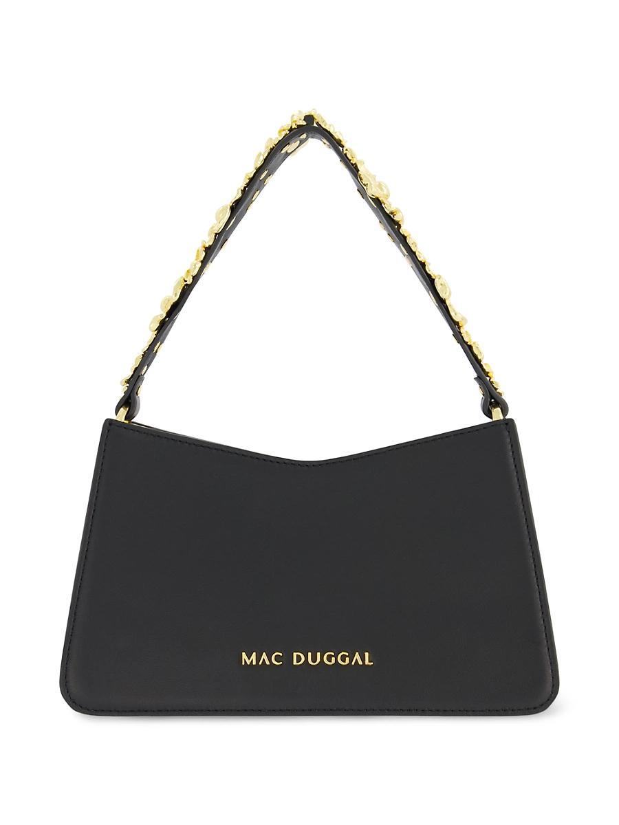 Womens Mini Floral-Strap Leather Shoulder Bag Product Image
