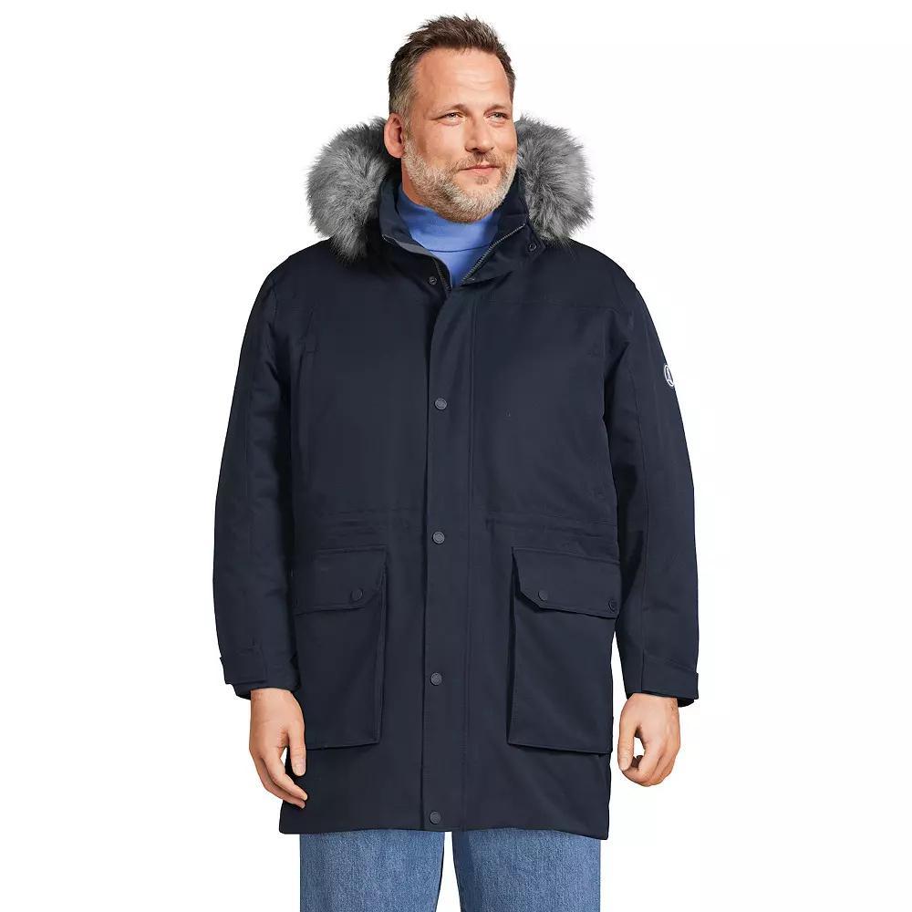 Big & Tall Lands End Expedition Down Waterproof Winter Parka, Mens Product Image