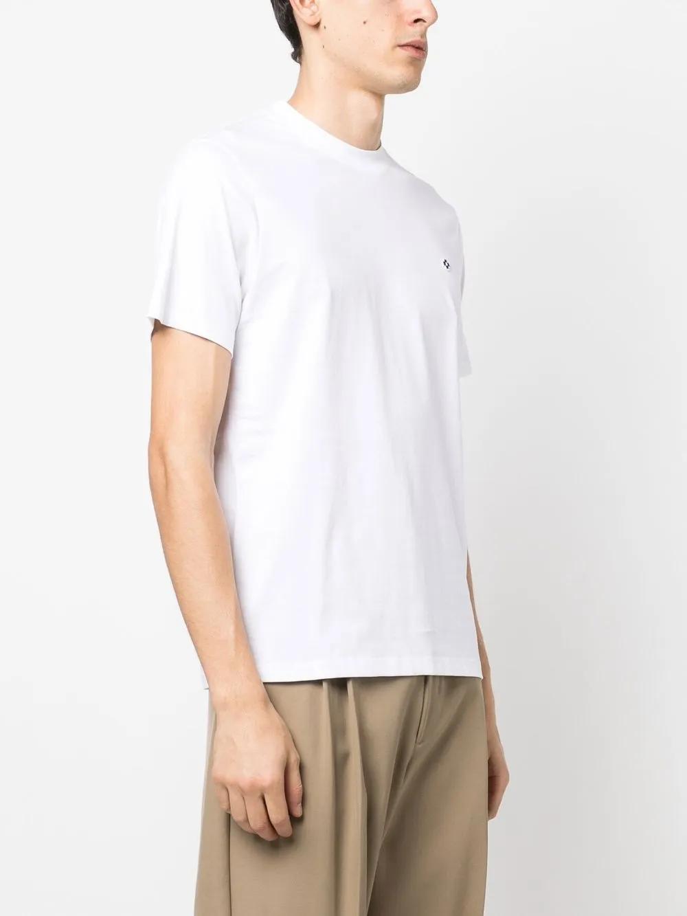 Cross-embroidered short-sleeve T-shirt Product Image