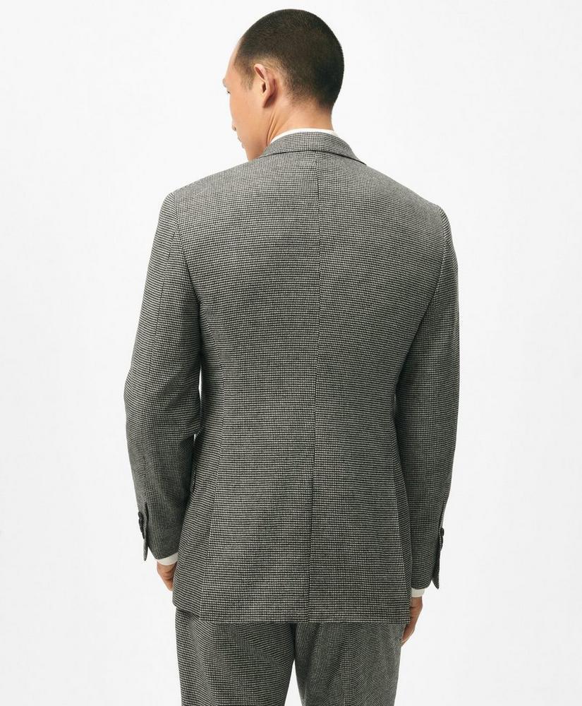 Slim Fit Houndstooth Wool-Cashmere Vest Product Image