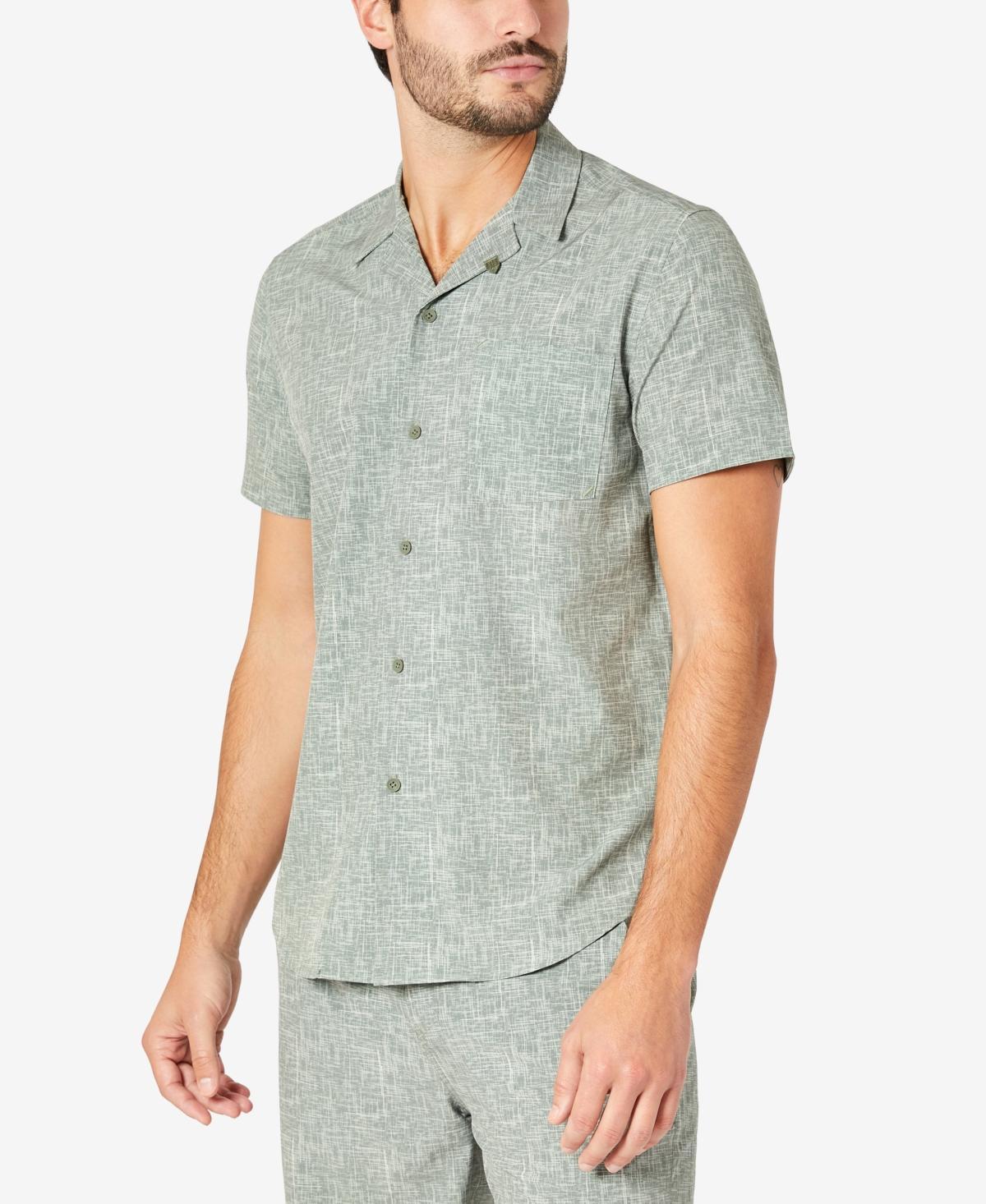 Kenneth Cole Mens Performance Short-Sleeve Resort Camp Shirt Product Image