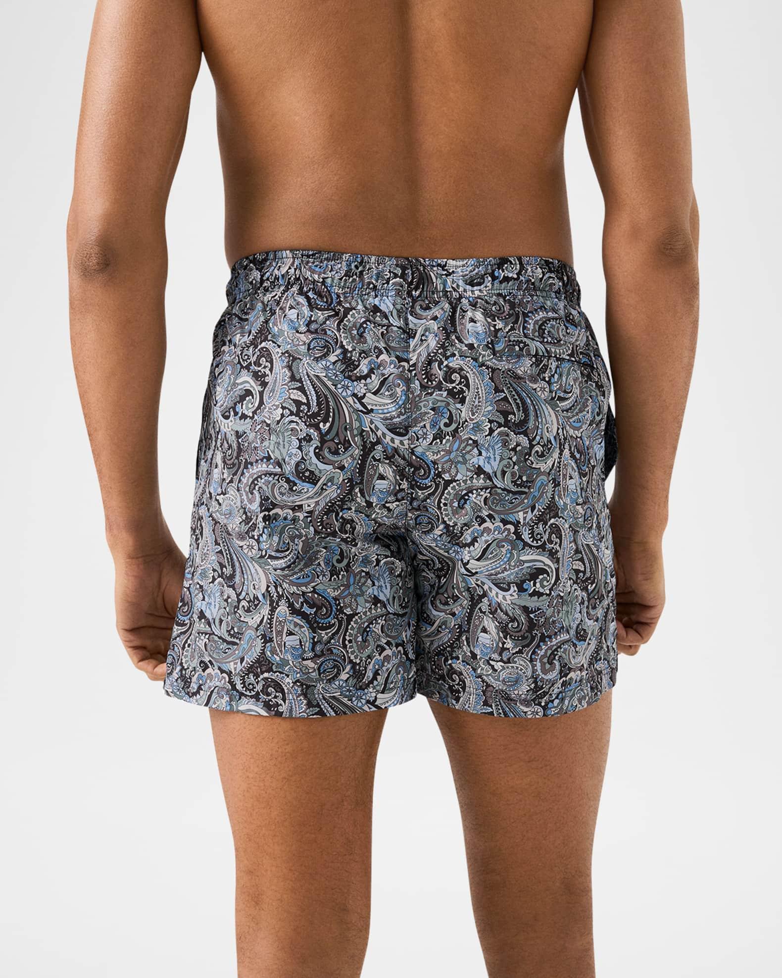 Men's Paisley Slim Swim Trunks Product Image