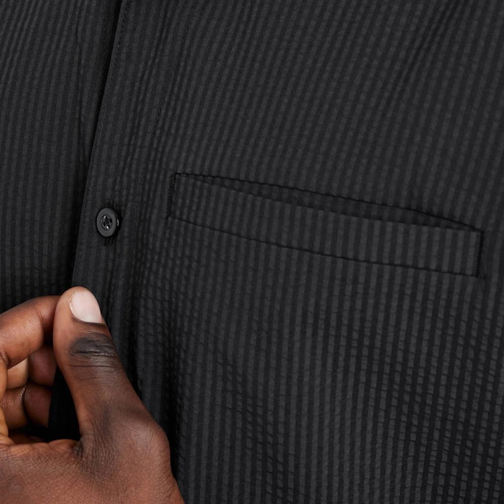 Mens Seersucker Shirt - All In Motion Black Onyx Product Image