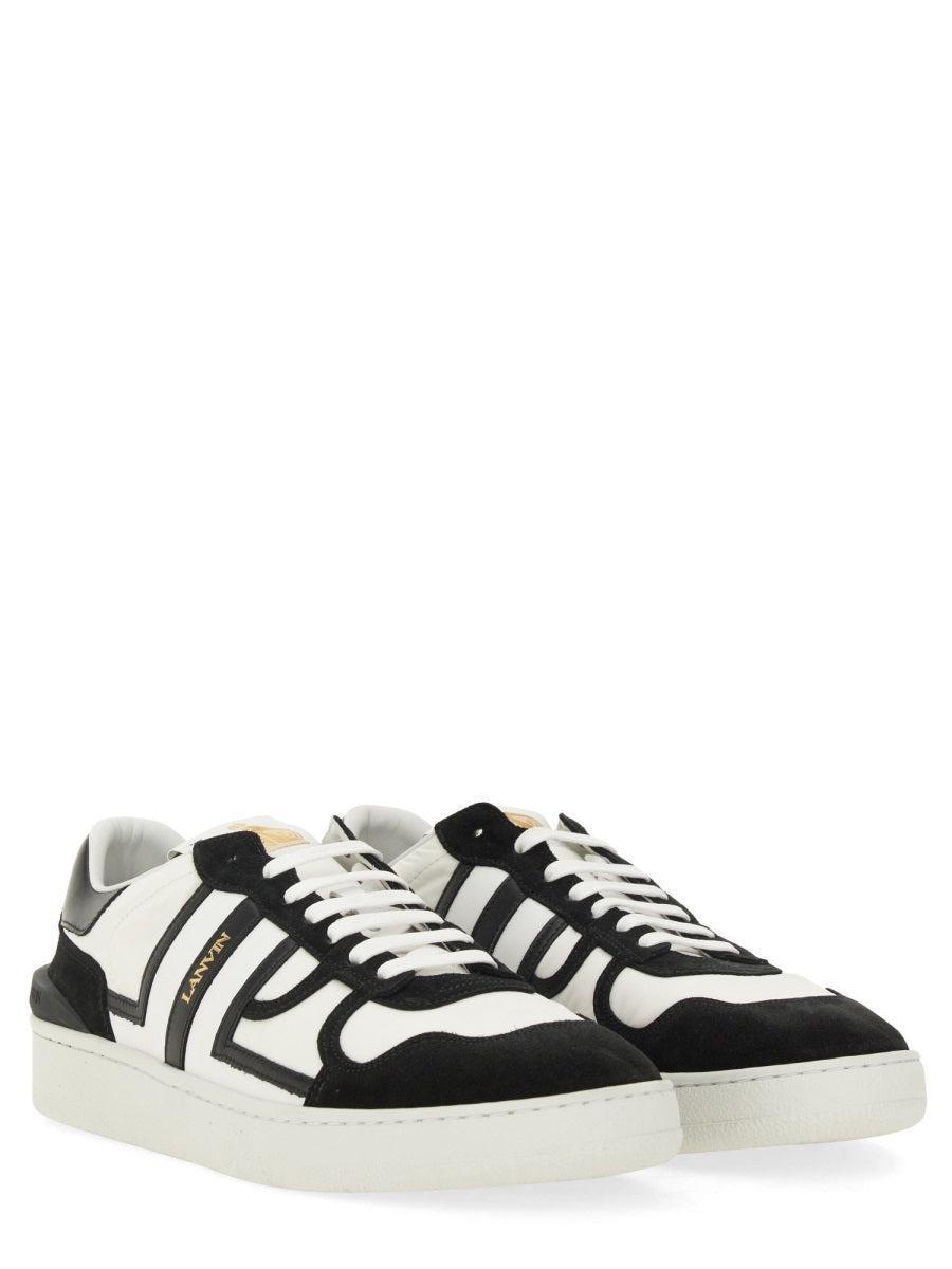 White & Black Clay Mesh Sneakers Product Image