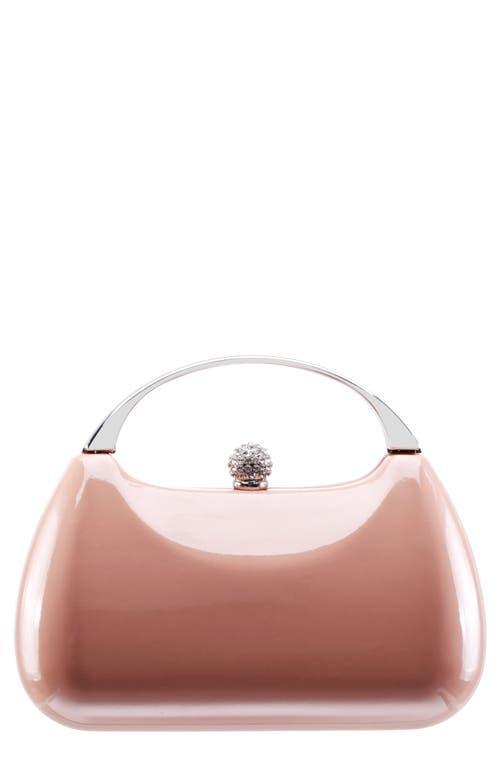 Nina Womens Metallic Minaudiere bag with Metal Handle Product Image