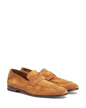 Mens Aurelio Nubuck Twisted Bit Loafers Product Image