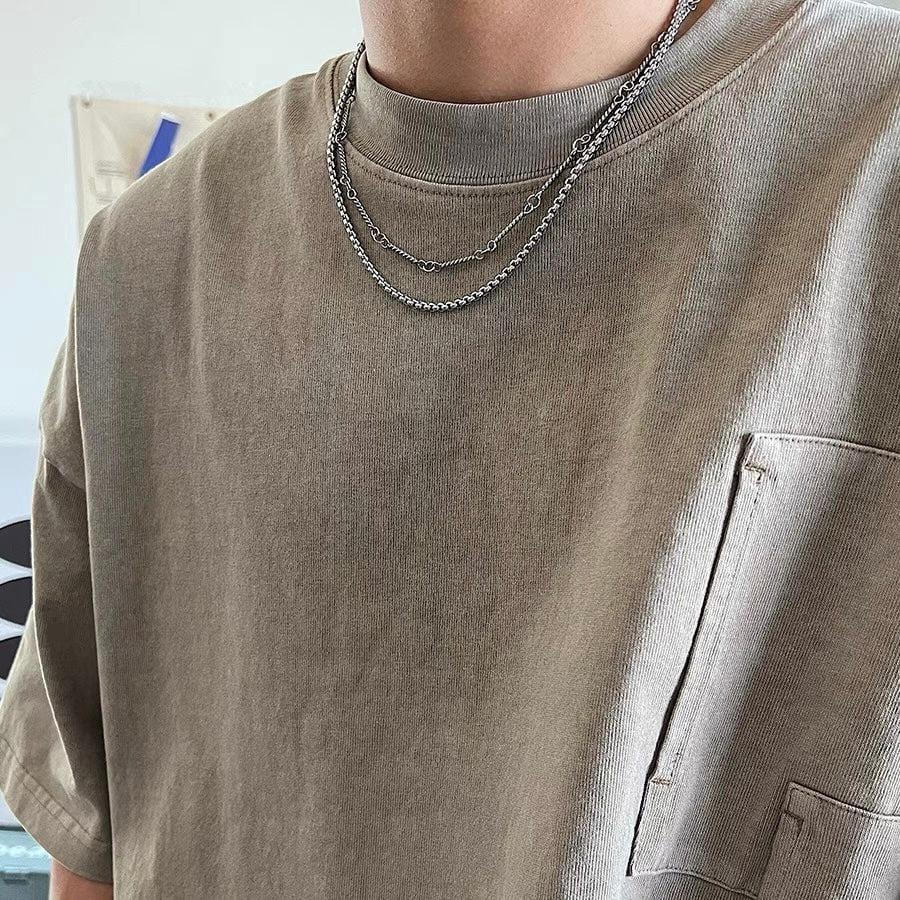 DOUBLE LAYER TENNIS CHAIN NECKLACE Product Image