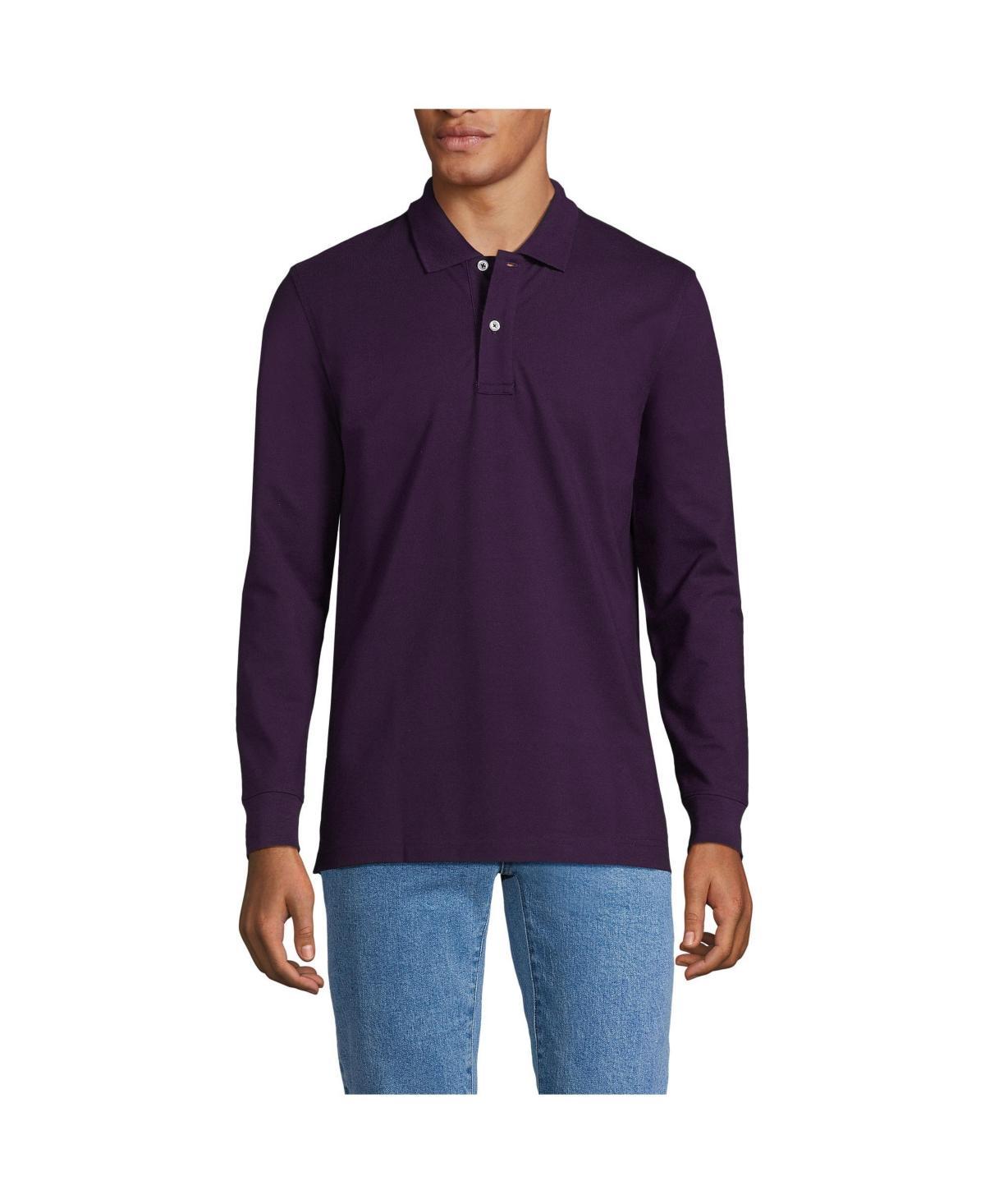 Men's Lands' End Comfort First Mesh Polo, Size: Large, Evening Blue Product Image