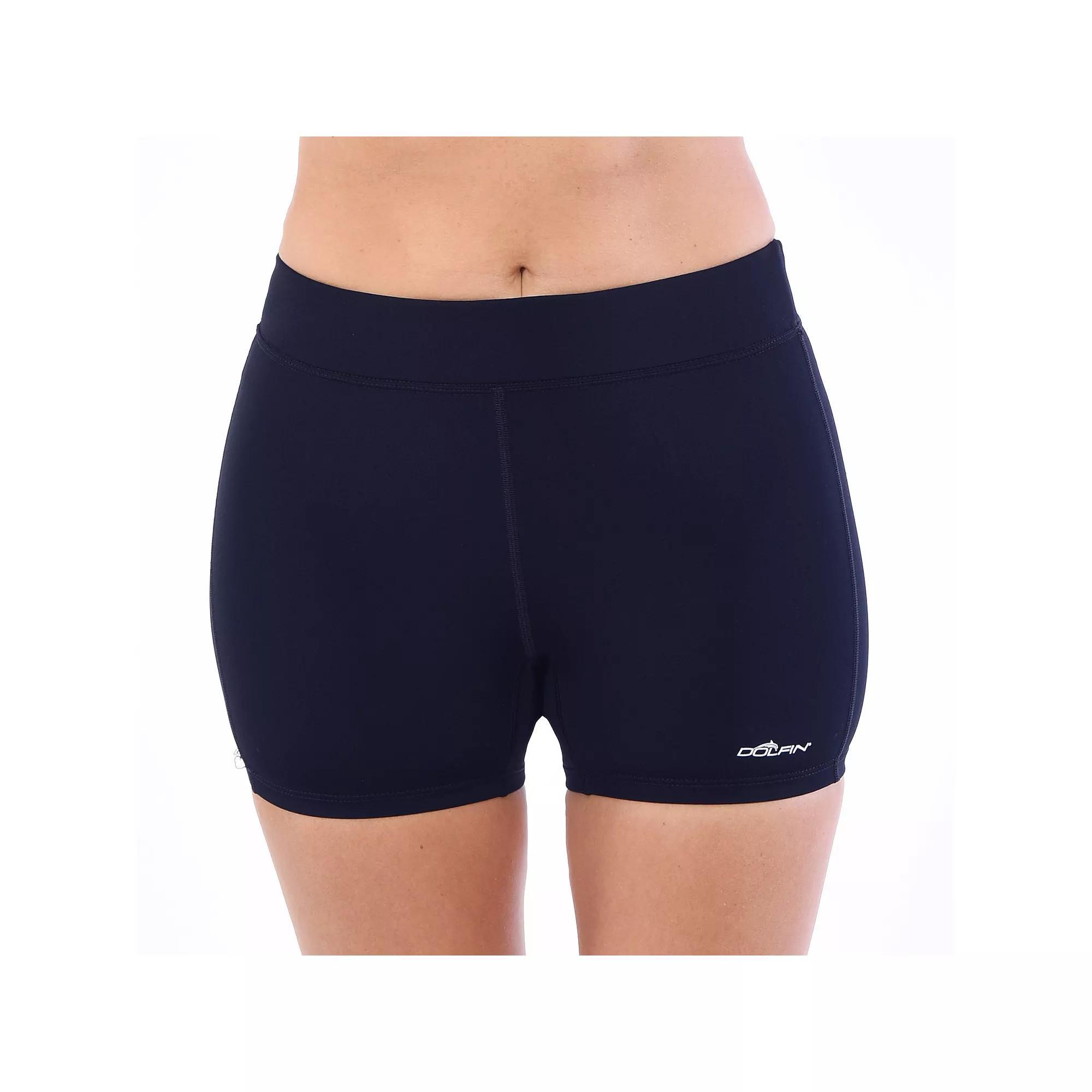 Women's Dolfin Aquashape Solid Fitted Swim Shorts, Size: Large, Blue Product Image