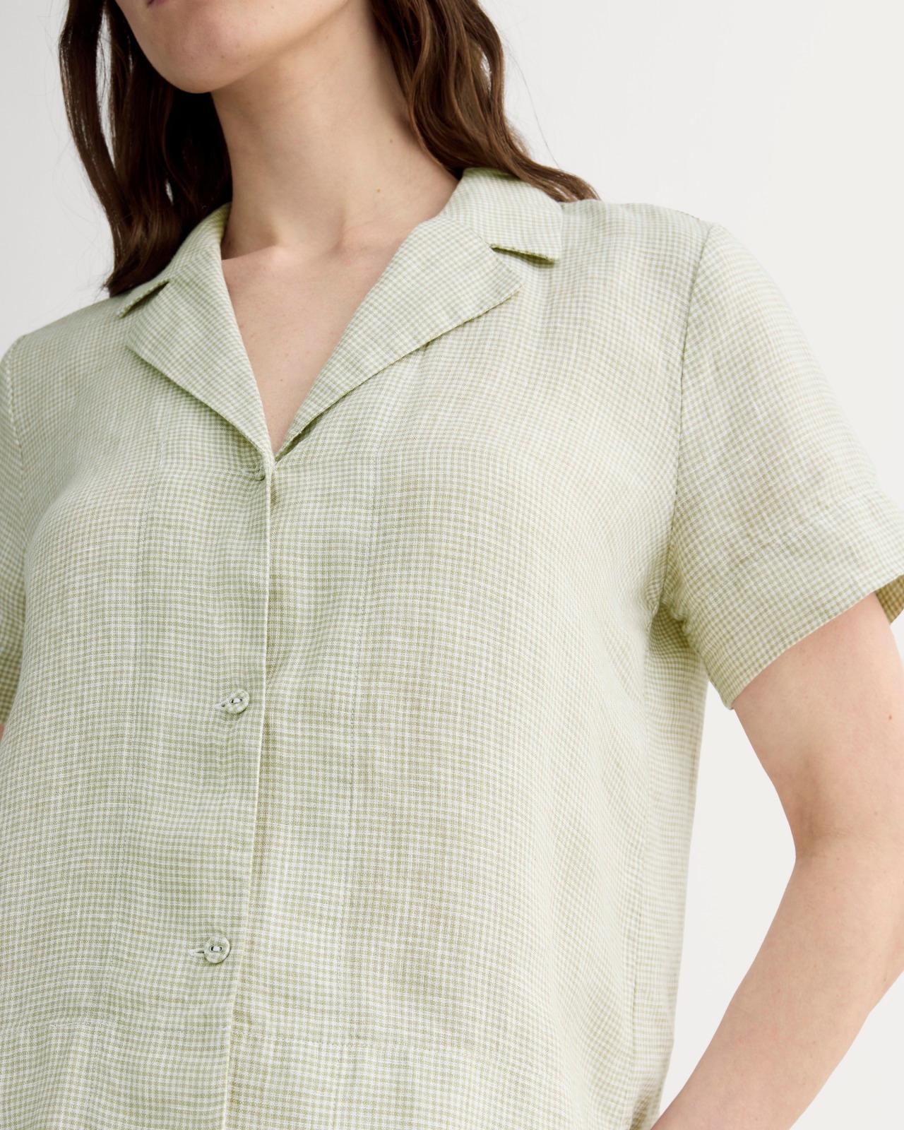 The Notch Shirt in Linen Product Image