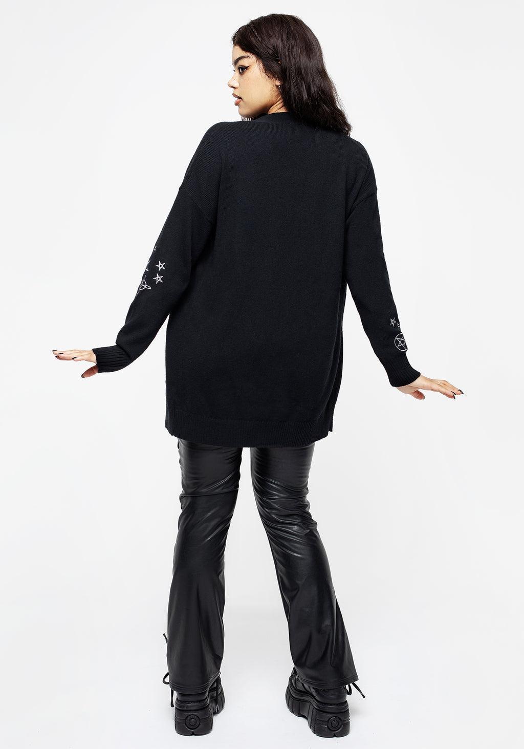 Hex Embroidered Cardigan Product Image