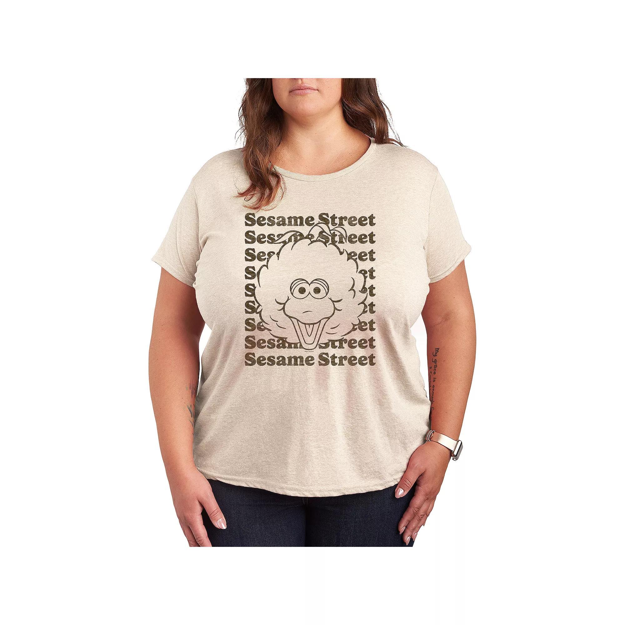 Plus Sesame Street Big Bird Graphic Tee, Womens Product Image