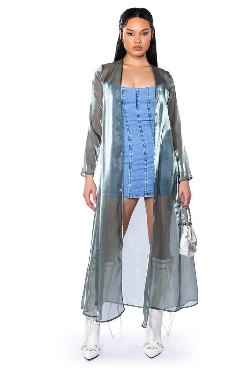 GIVING POPSTAR DENIM MINI DRESS Product Image