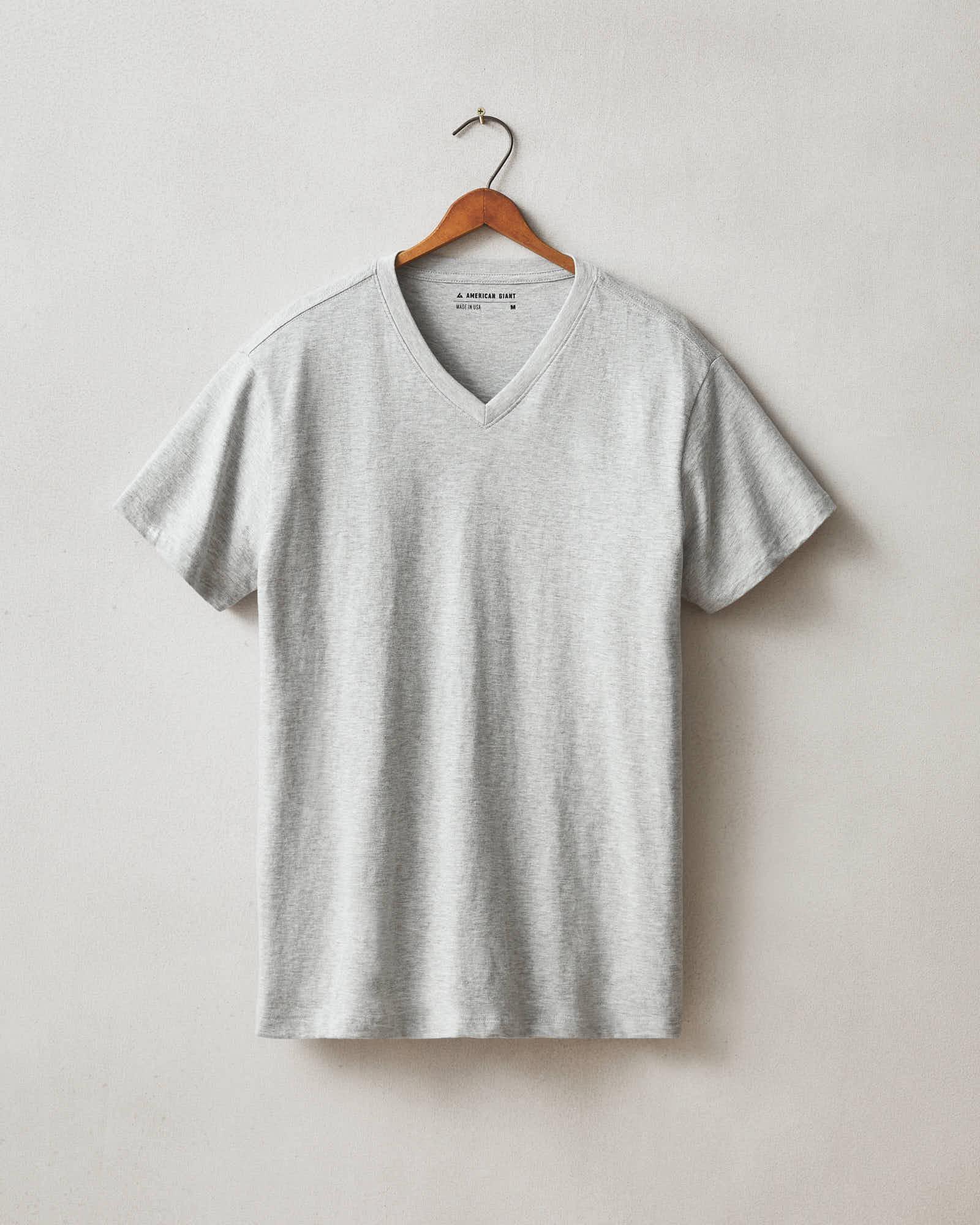 Men's Classic Cotton V-Neck Tee - Athletic Heather Male Product Image