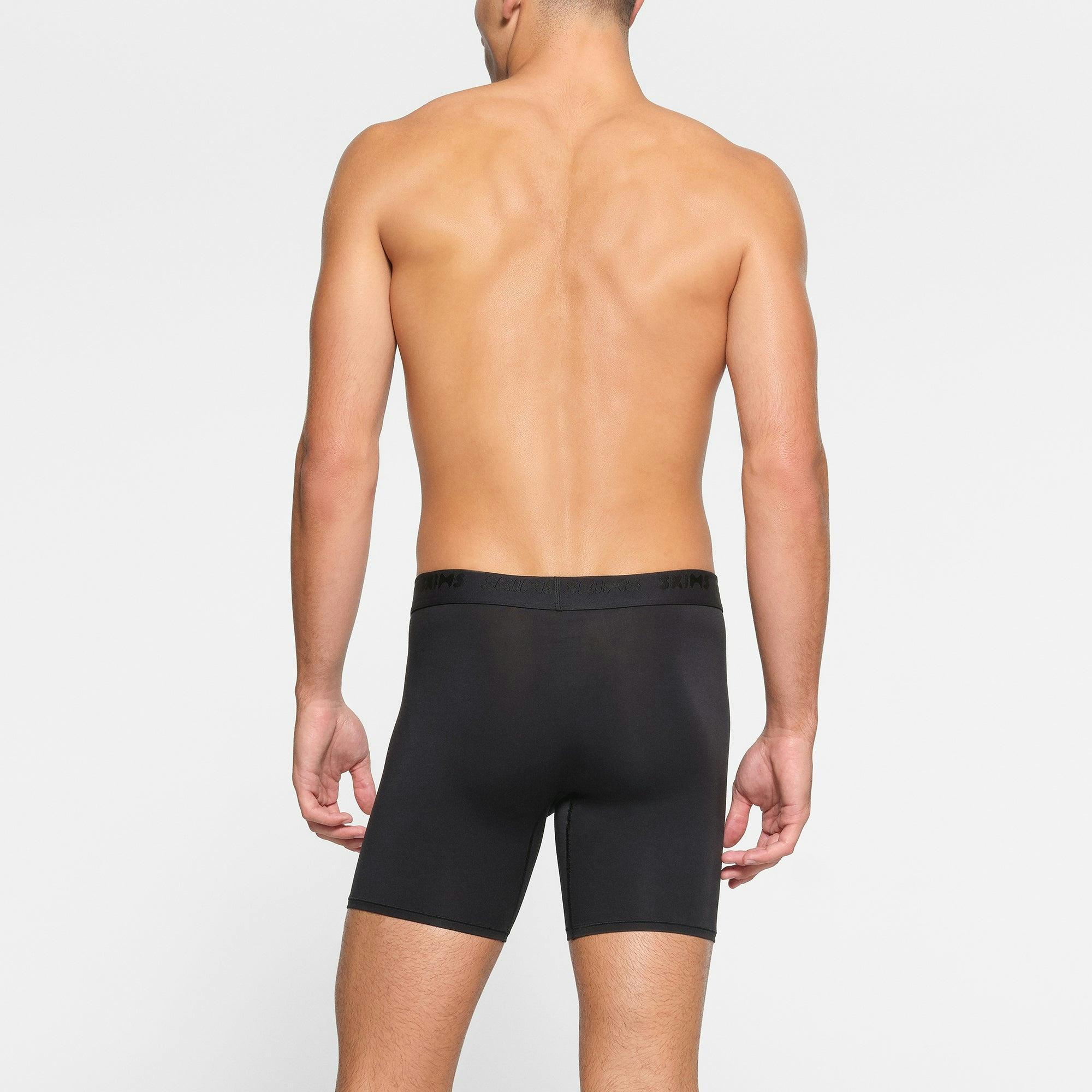 SKIMS STRETCH MENS 5" BOXER BRIEF | OBSIDIAN Product Image