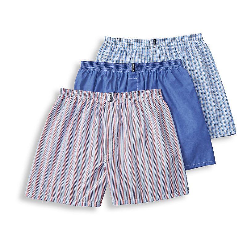Mens Jockey 3-Pack Classics Full Cut 5 Woven Boxer Product Image