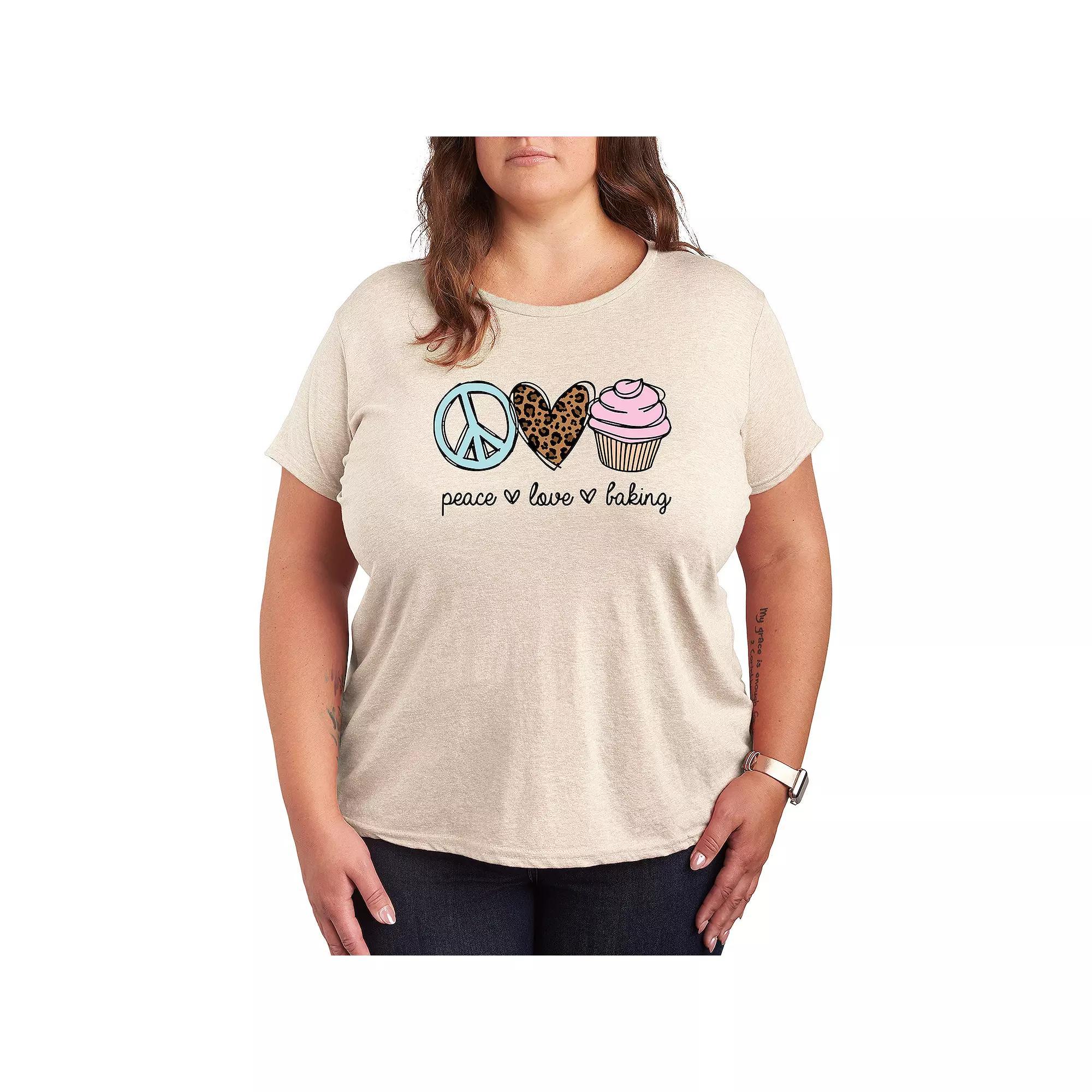 Plus Dr. Seuss Cat In The Hat MessGraphic Tee, Womens Grey Gray Product Image