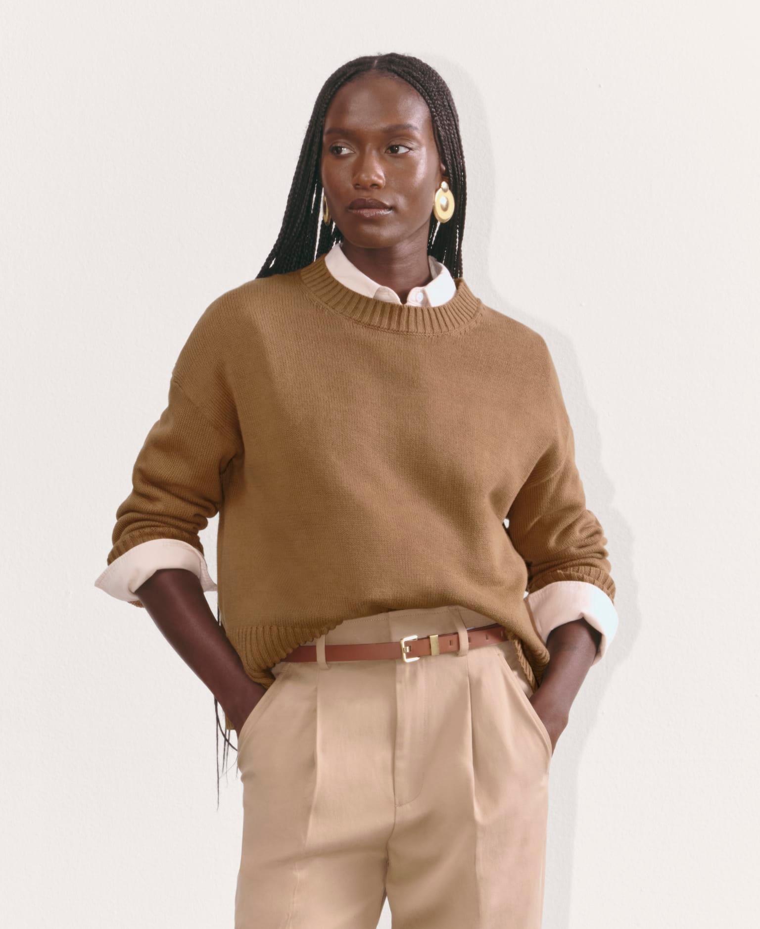 Womens Boxy Sweater in Everyday Cotton by Everlane Product Image