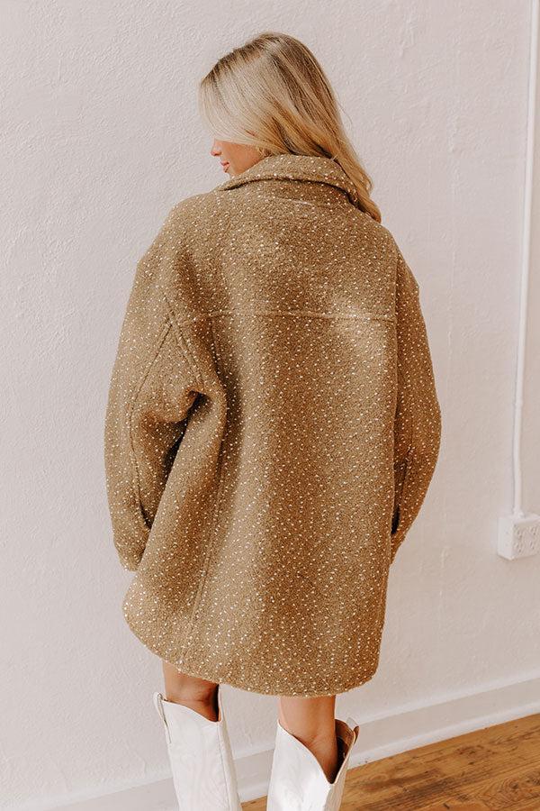 Cappuccino Cozy Wool-Blend Jacket Product Image