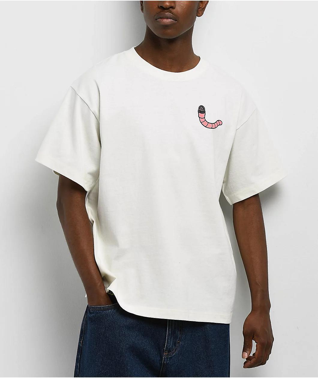 A.LAB Who Is He Off White T-Shirt Product Image
