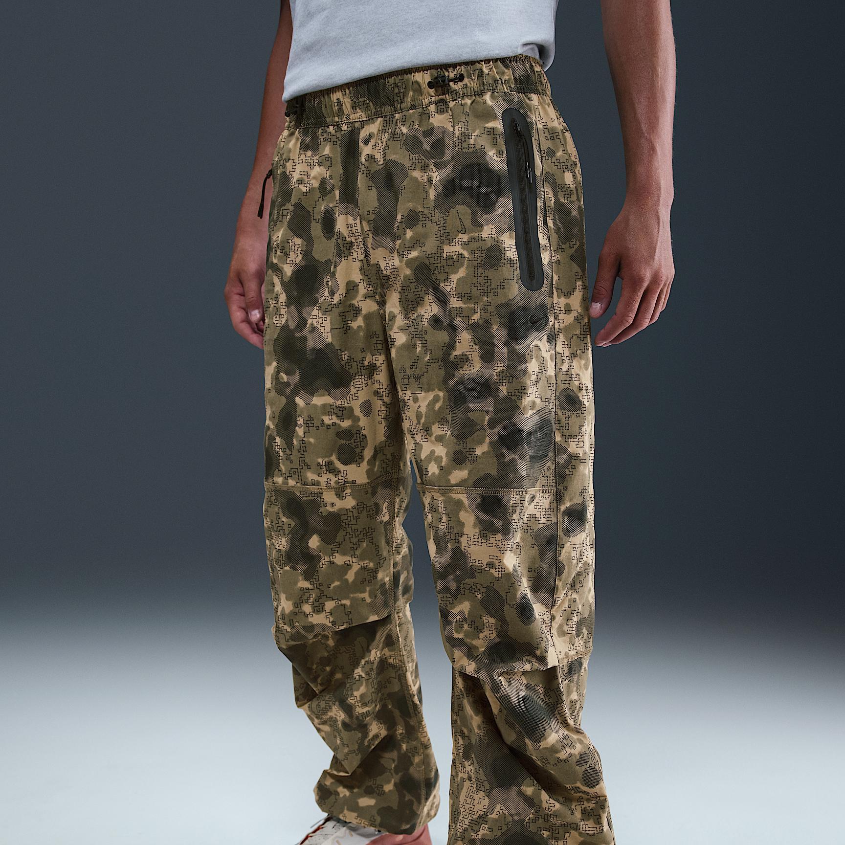 Nike Tech Men's Dri-FIT Woven Camo Loose-Fit Pants Product Image