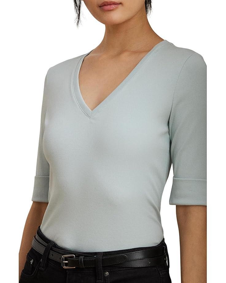 Petite Stretch Cotton Boatneck Tee Product Image