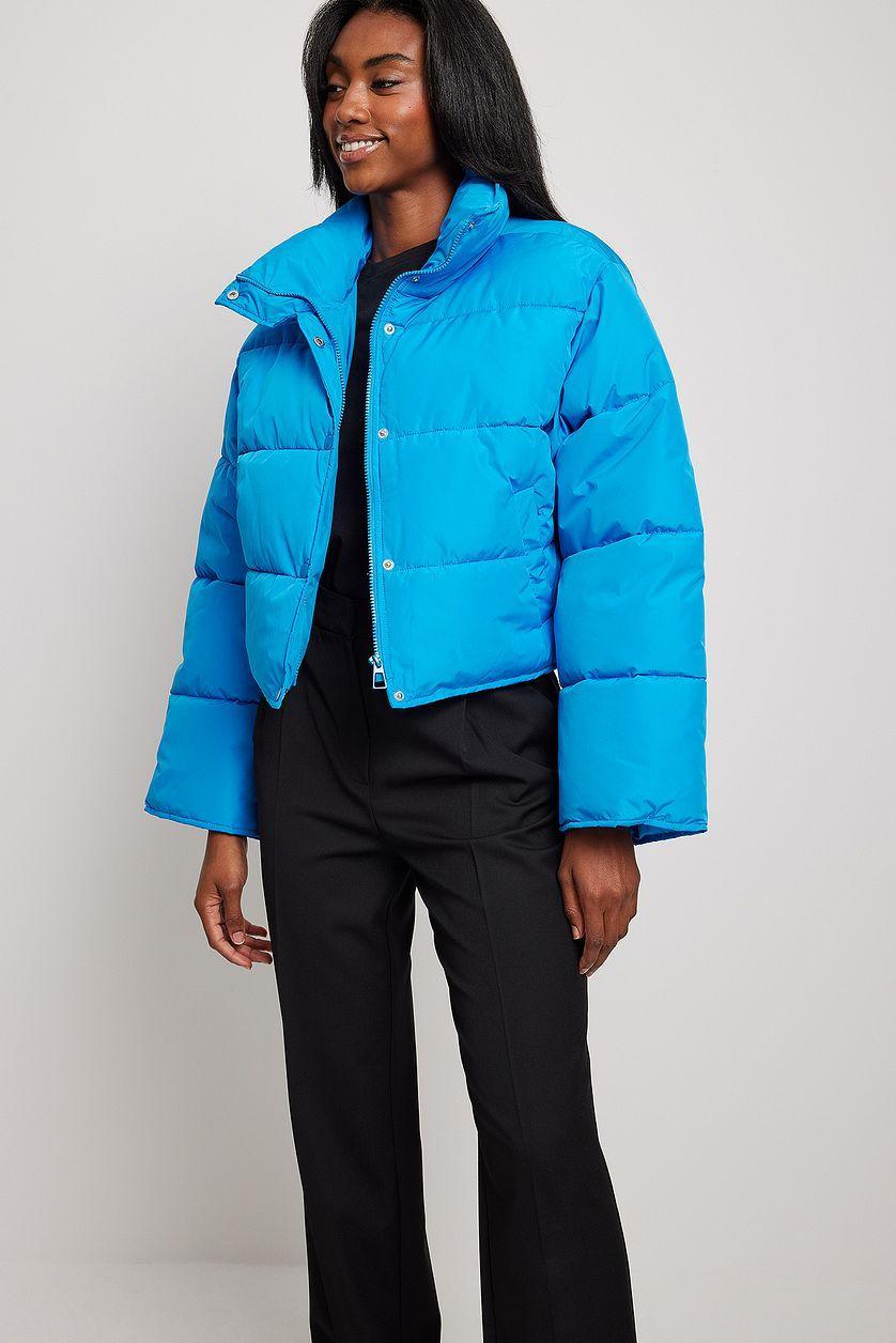 Recycled Short Padded Press Button Jacket Product Image