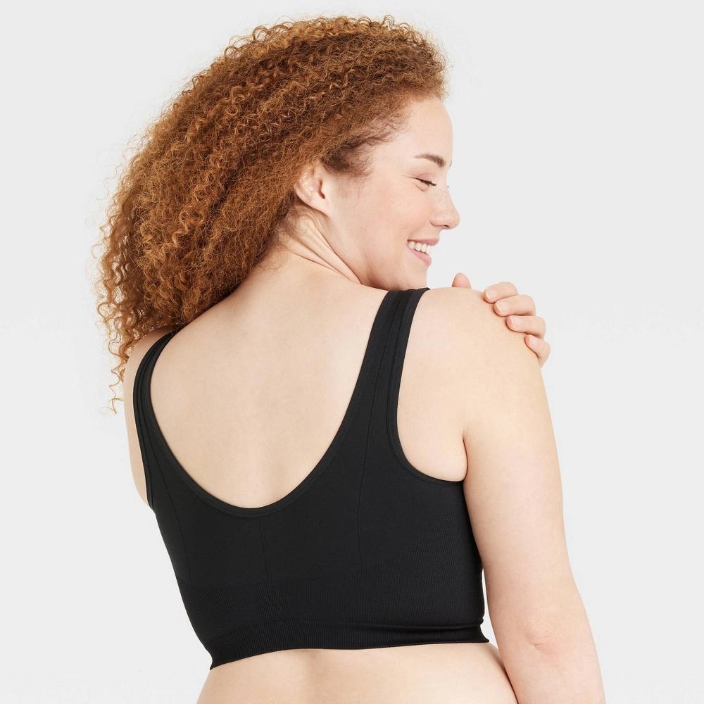 Women's Seamless Brami - Colsie™ Black L: Unlined Pullover Knit Top Product Image