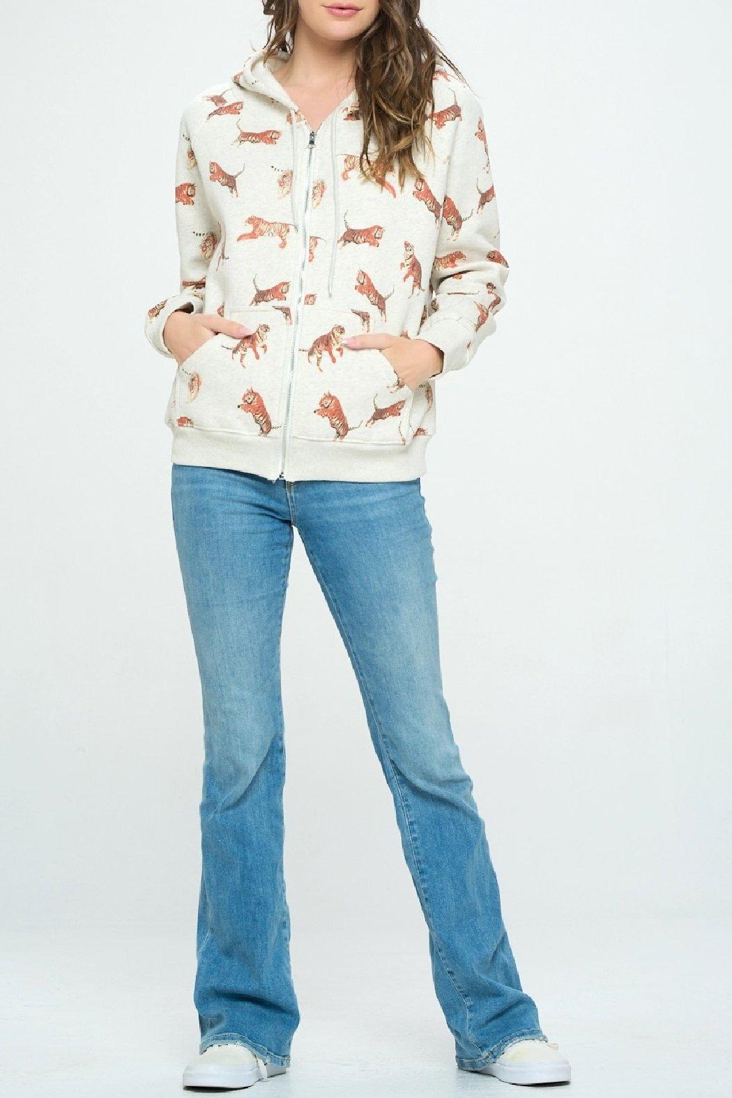 Tiger Zipup Hoodie Product Image
