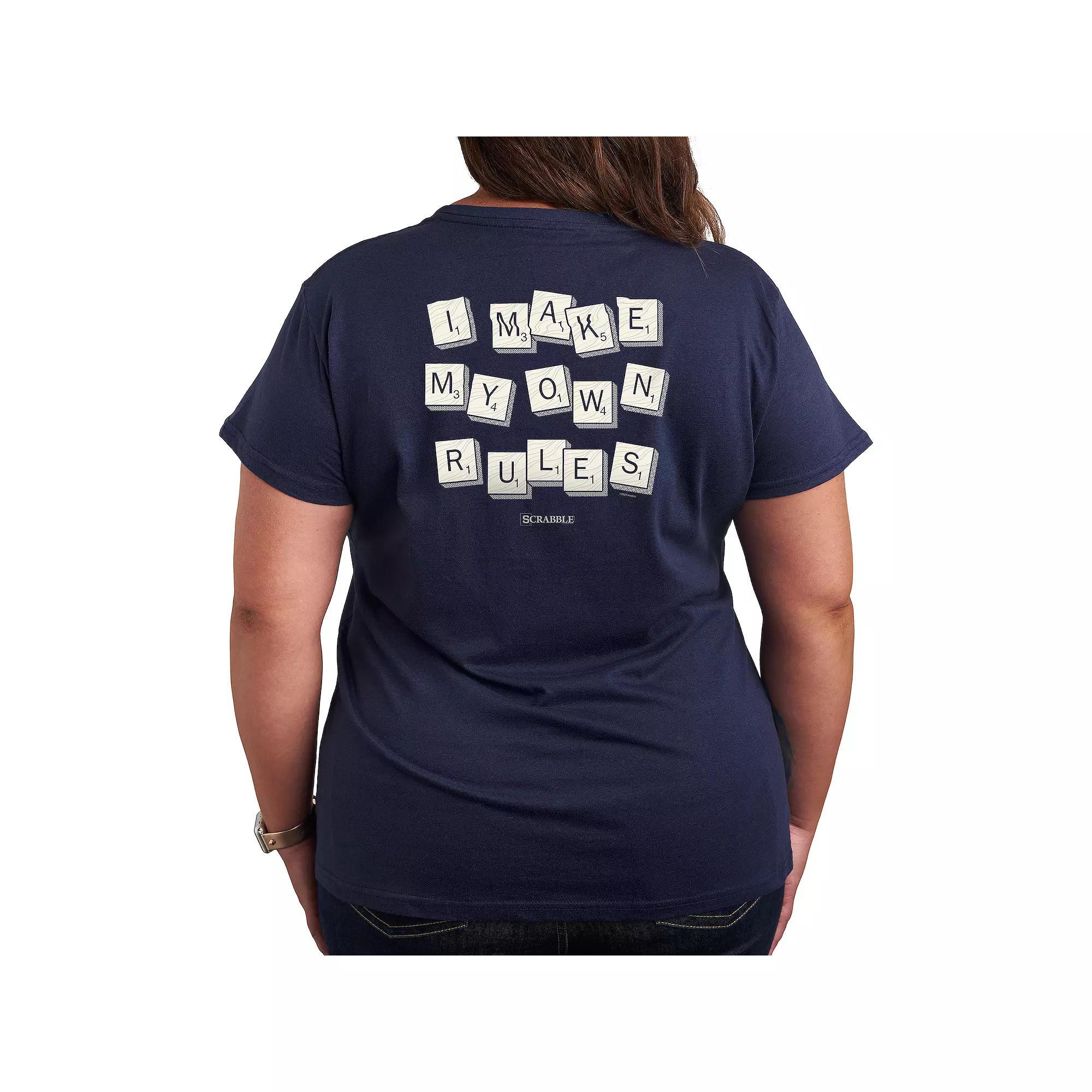 Plus Scrabble Make Own Rules Graphic Tee by Hasbro, Womens Product Image