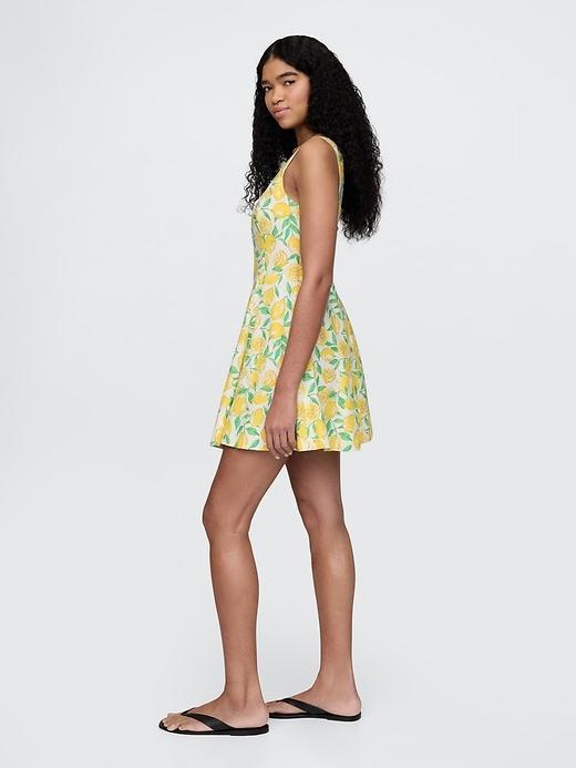 Linen-Blend Mini Dress Product Image