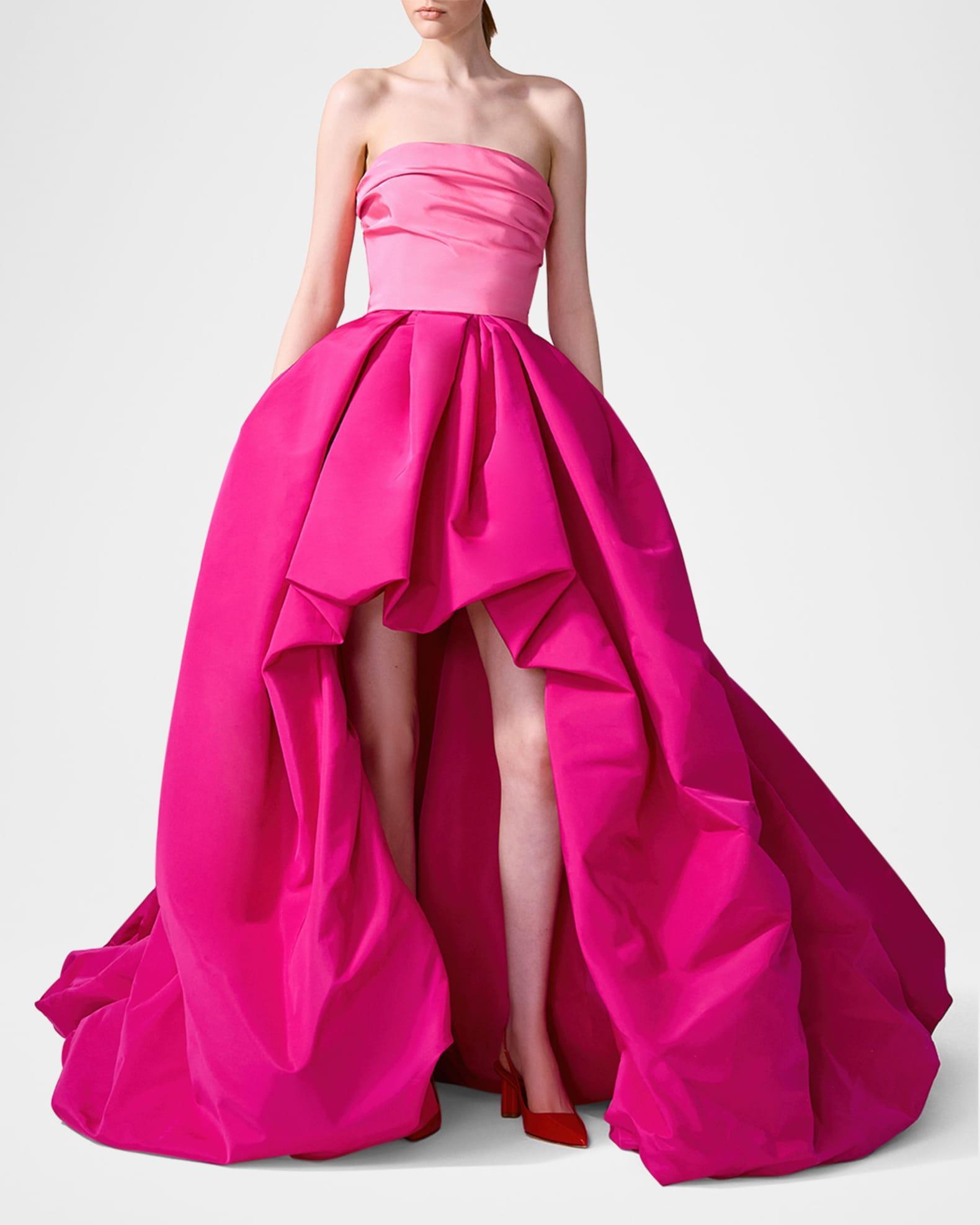 Strapless Hi-Lo Balloon Gown Product Image