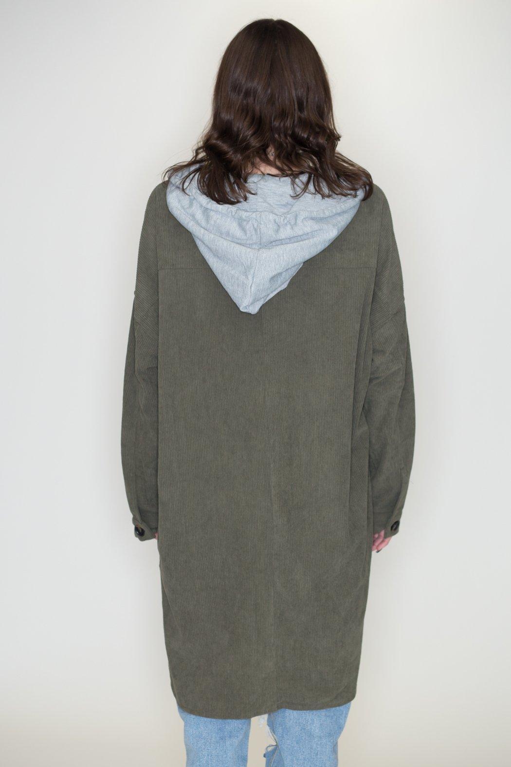 Corduroy Hooded Jacket Product Image