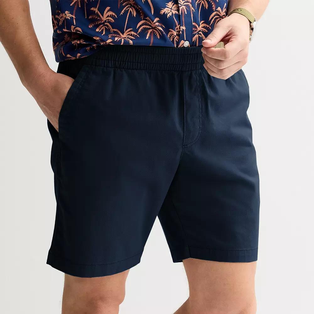 Mens Sonoma Goods For Life 8-in. Pull-On Shorts Dark Blue Product Image