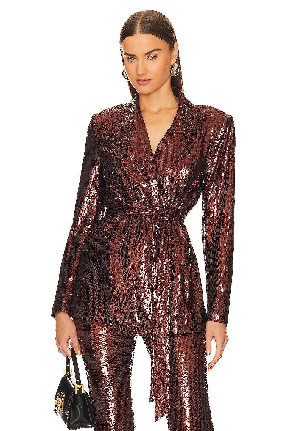 Jordana Wrap Belted Blazer L'AGENCE Product Image