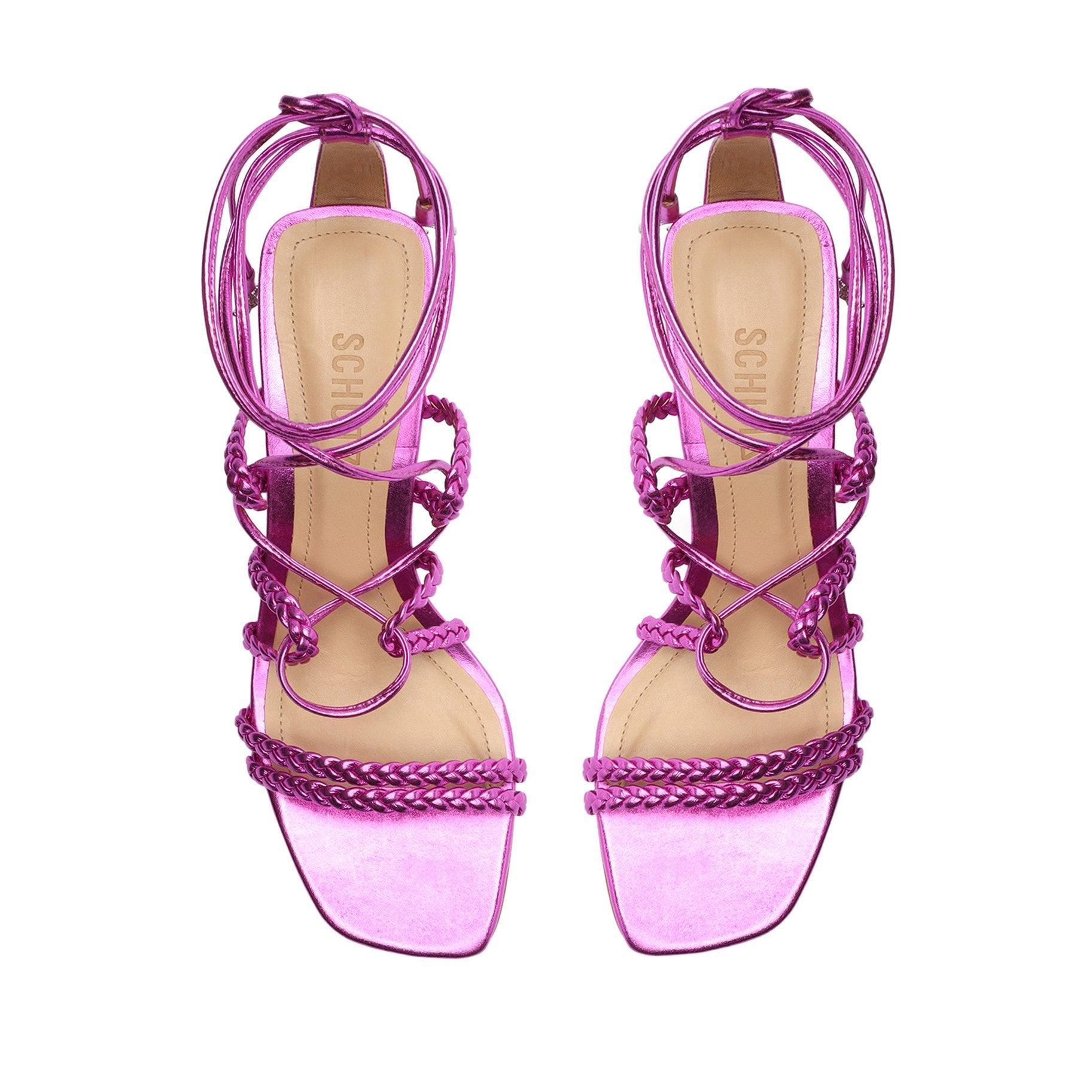 Lunah Mid Metallic Leather Sandal Female Product Image