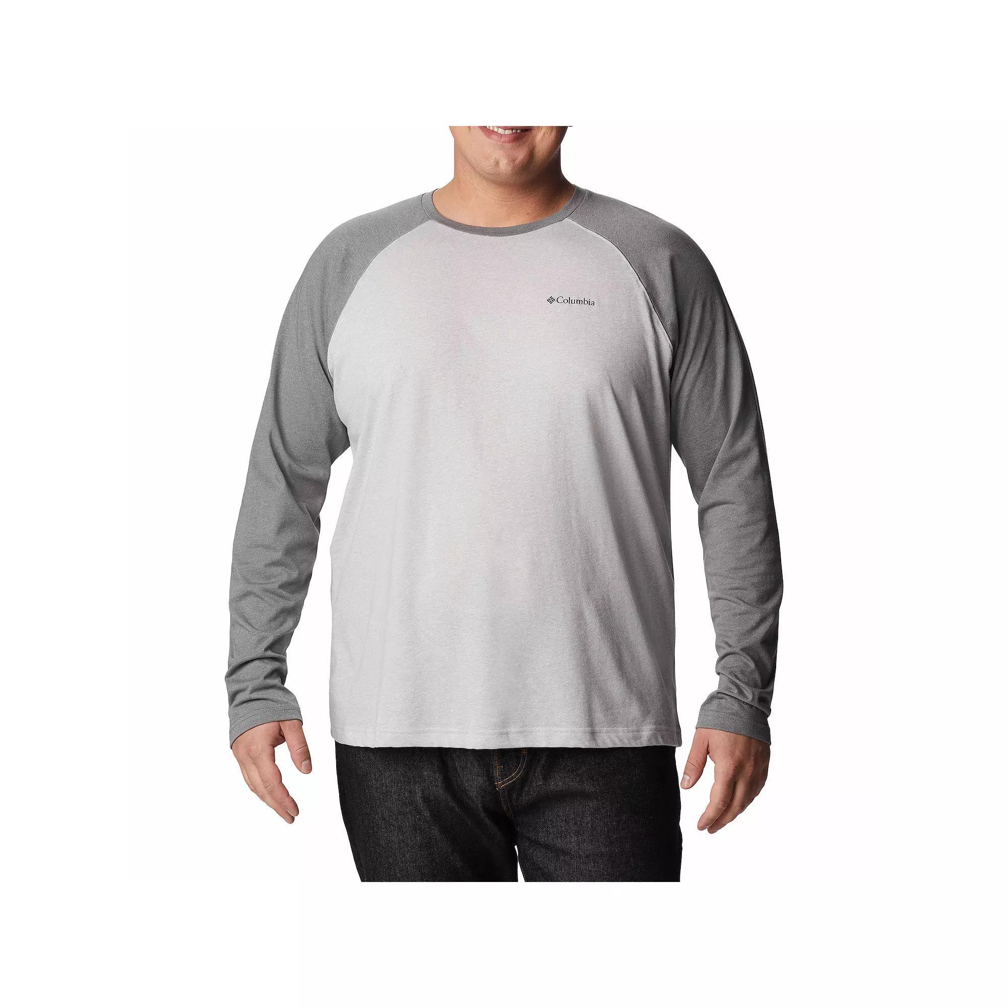 Big & Tall Columbia Thistletown Hills™ Raglan Tee, Men's, Size: 4XB, Columbia Gray Grey Product Image