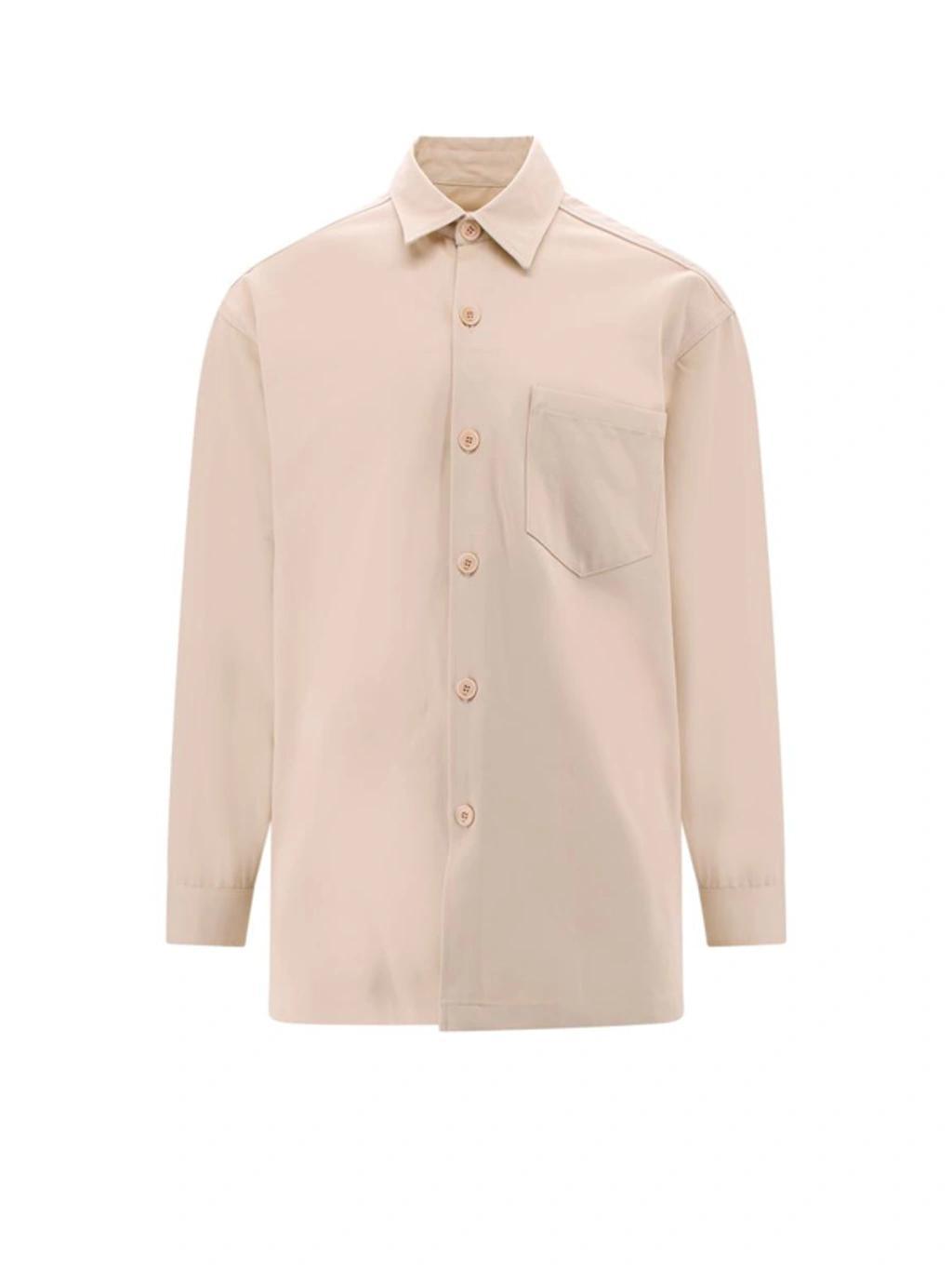 AMI ALEXANDRE MATTIUSSI Shirt In Cream Product Image