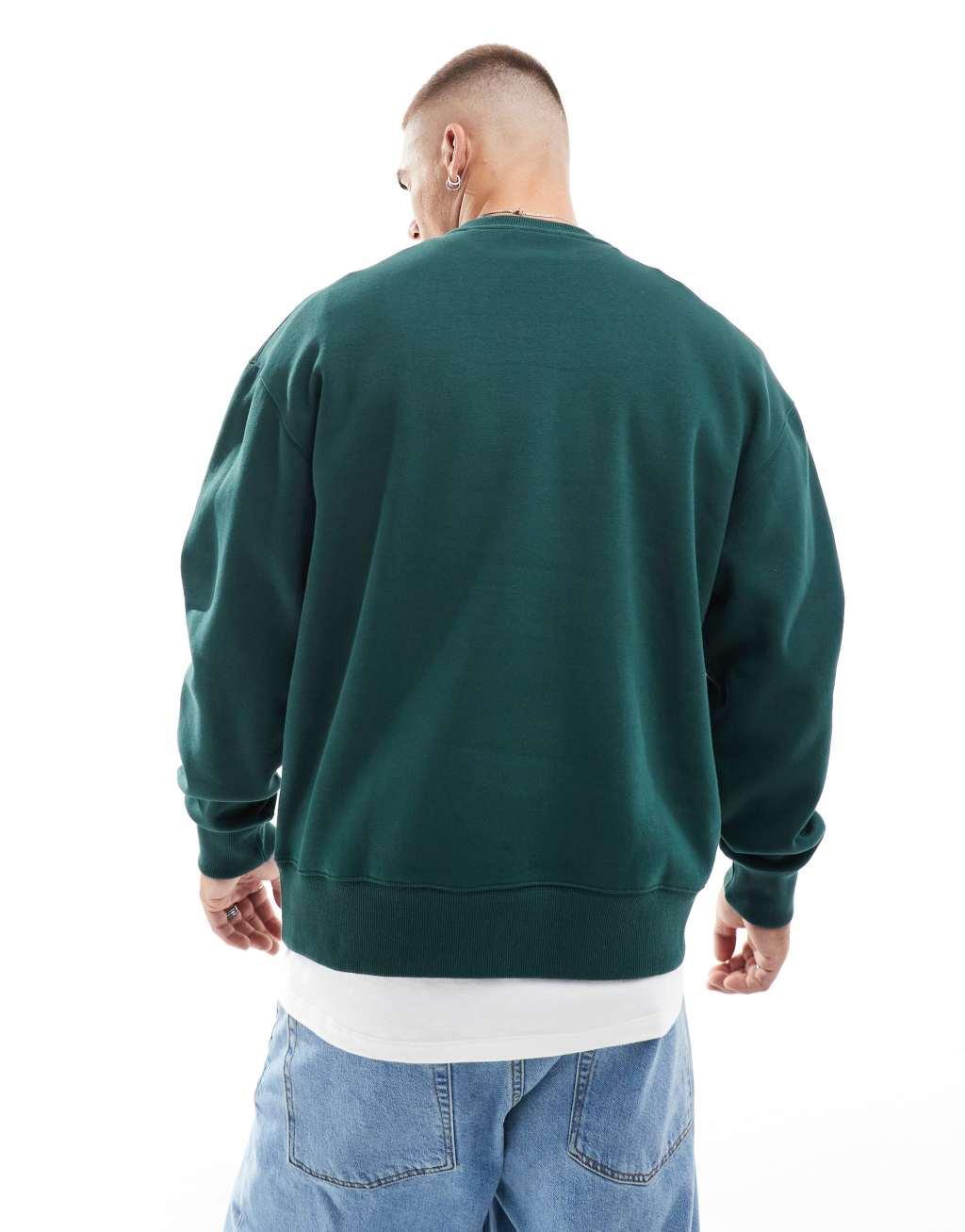 Pull&Bear Sweatshirt in bottle green Product Image