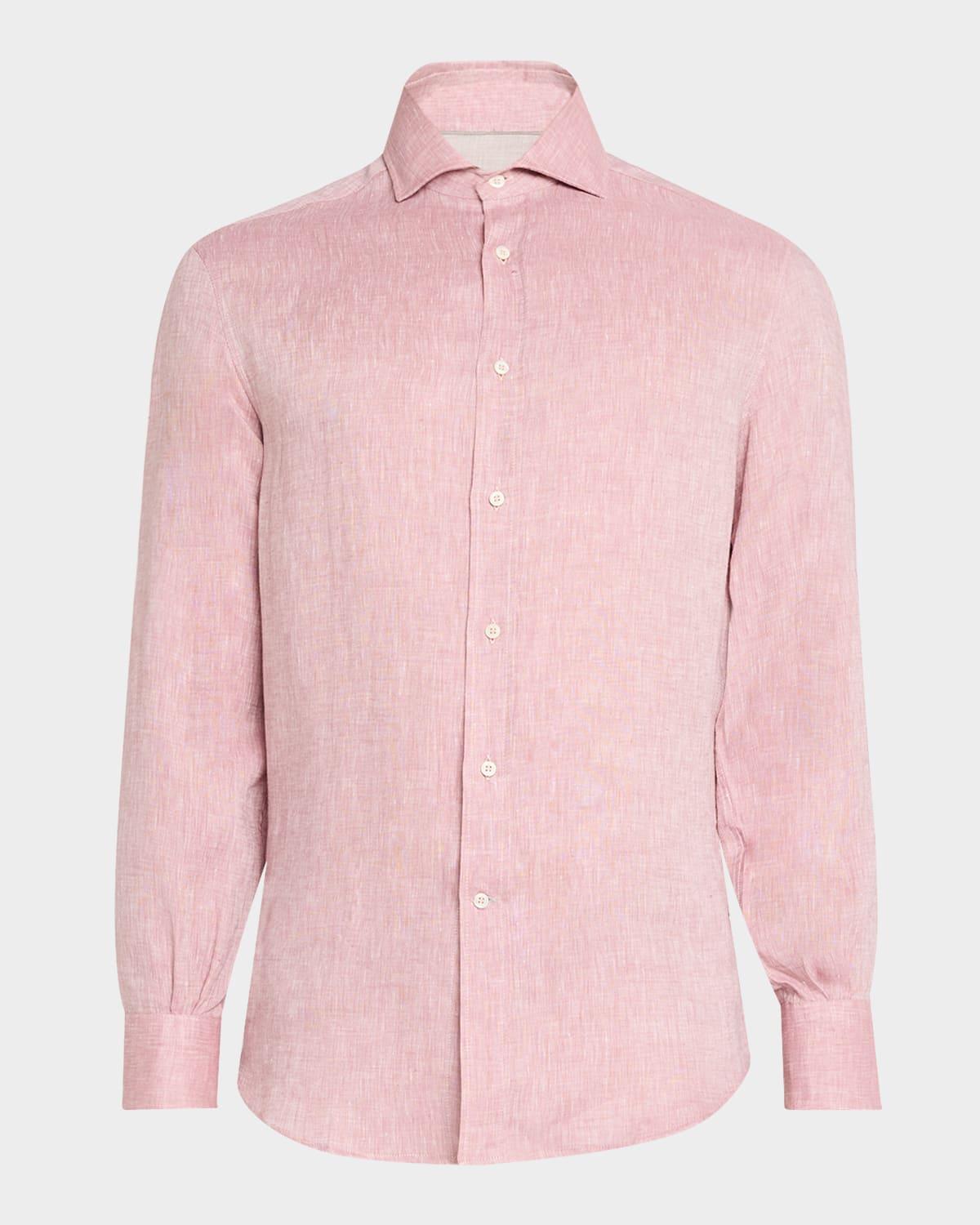 Mens Linen Sport Shirt Product Image