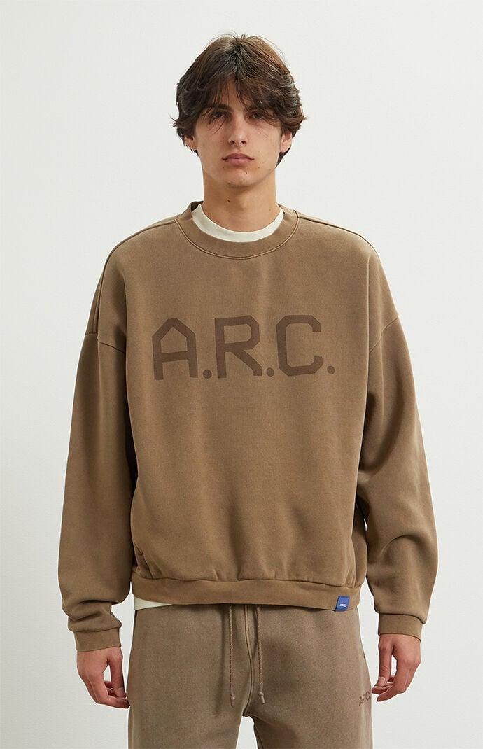 A.R.C. Men's Vintage Wash Heavyweight Fleece Crew Neck Sweatshirt - Product Image