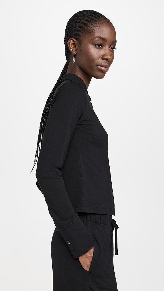 ATM Anthony Thomas Melillo Matte Jersey Button Front Top | Shopbop Product Image