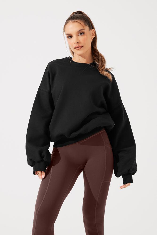 Cloud Crewneck Sweater - Merlot Product Image