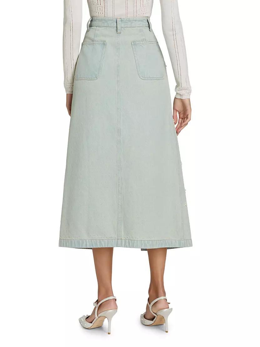 Perlette Denim Skirt Product Image