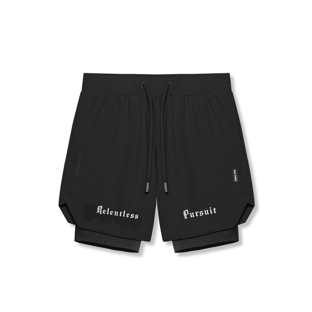 0866. Tetra-Lite® 7" Liner Short - Black "RP"/Black Product Image