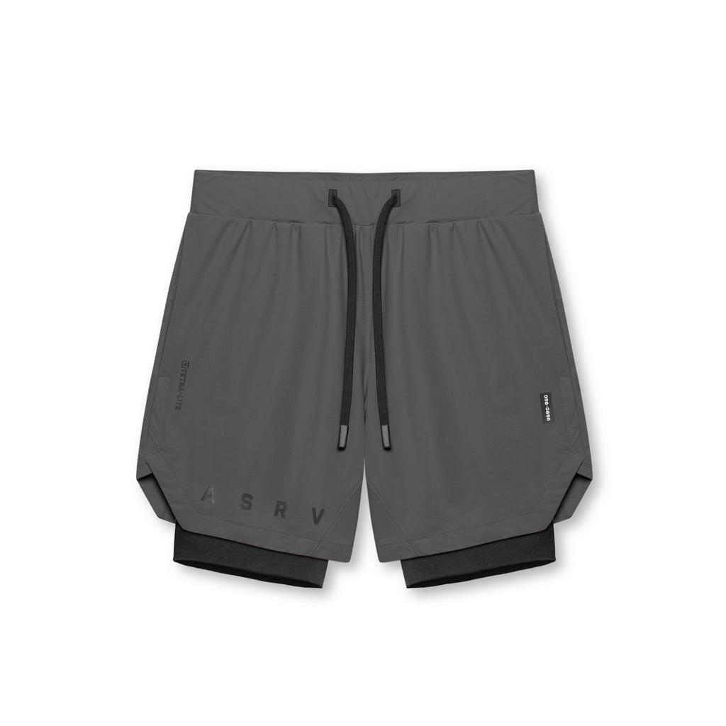 0866. Tetra-Lite® 7" Liner Short - Navy "Wings"/Black Male Product Image